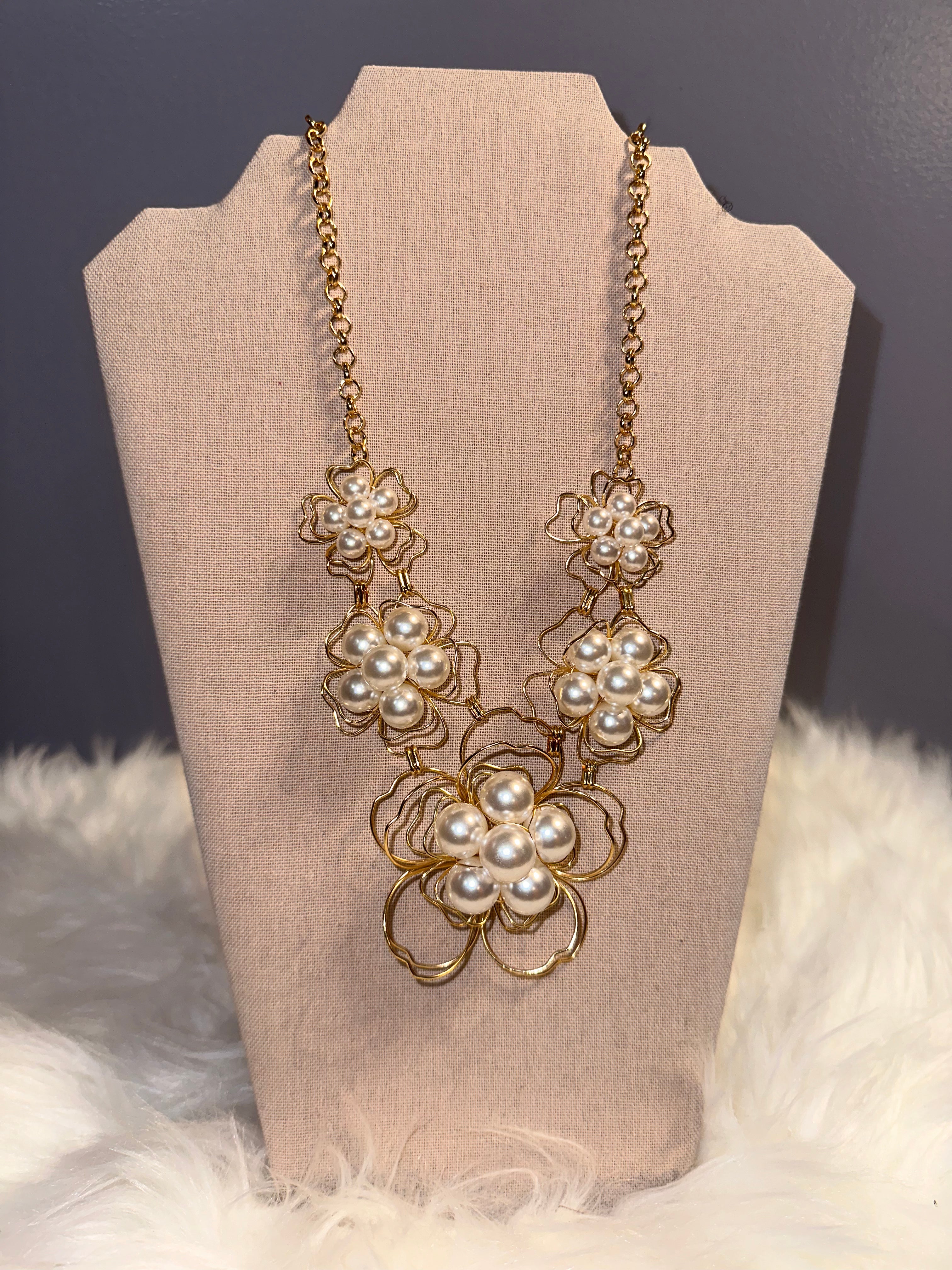 Pearl Floral Necklace