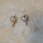 Silver Faith Earrings