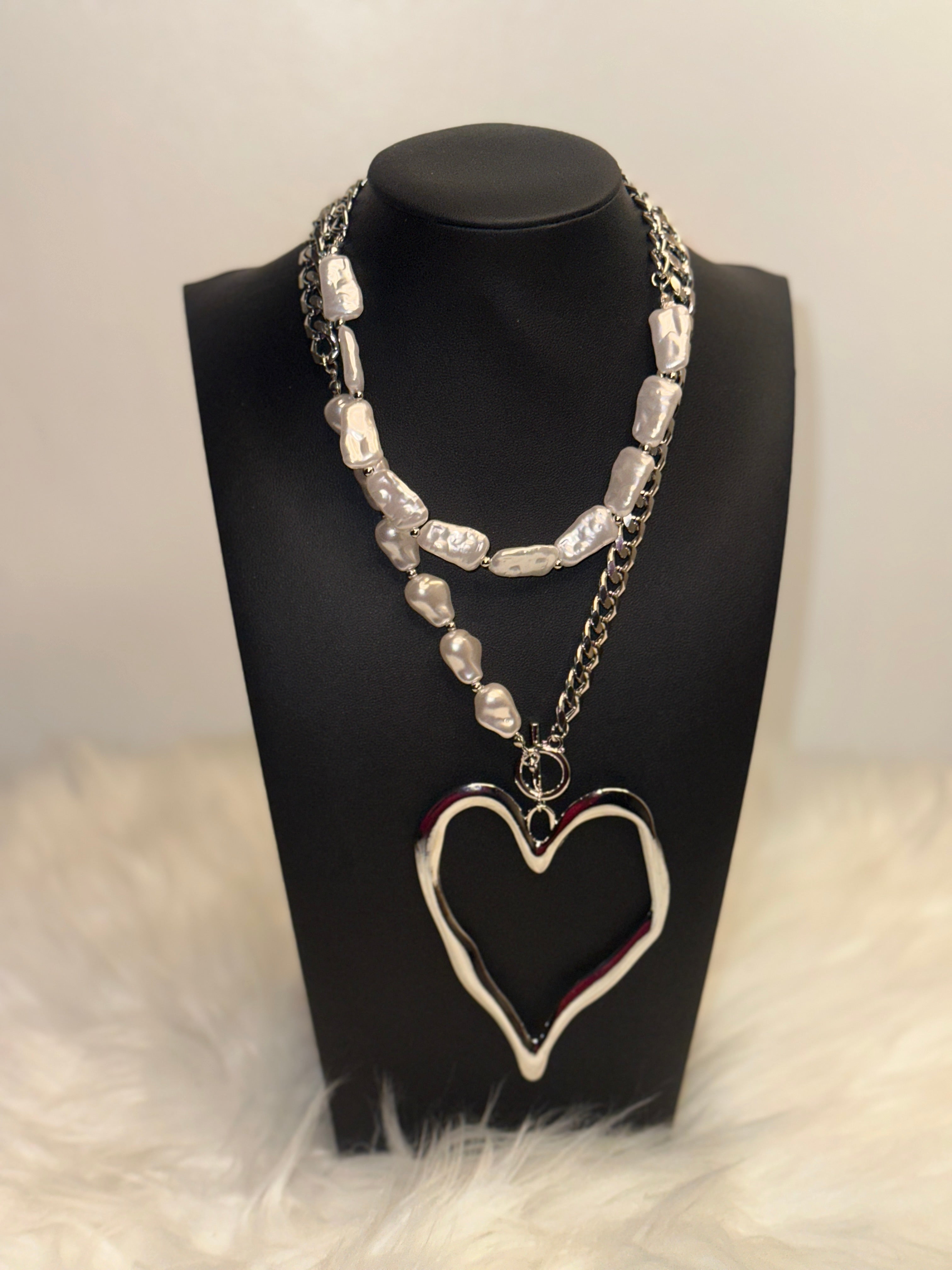 2 piece Heart Necklace