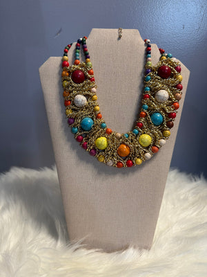 Multi color necklace