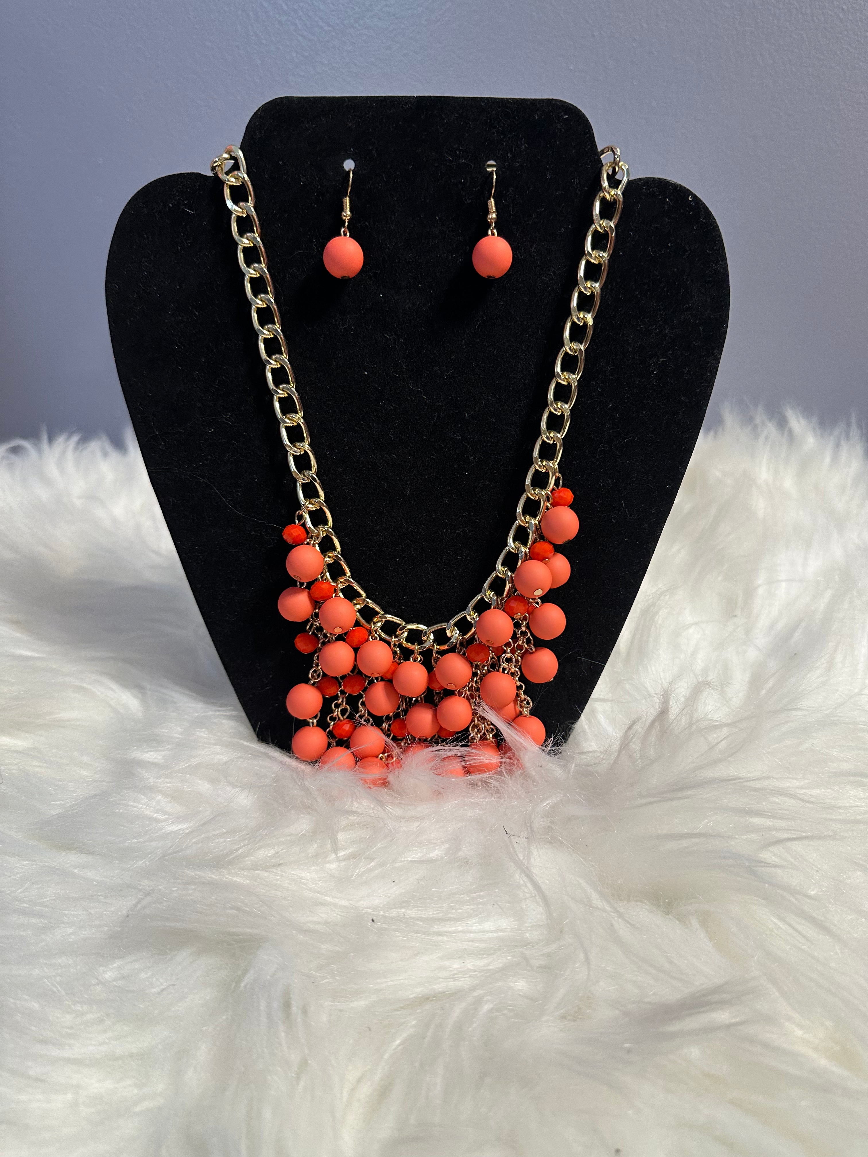 Soft Orange Necklace